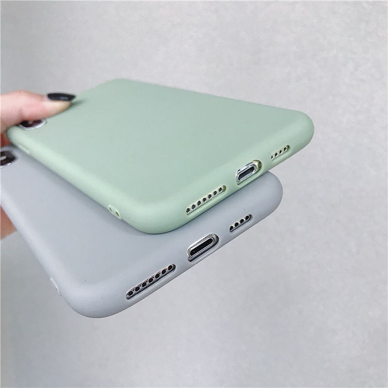 Ốp lưng Huawei Y9 Y7 Y6 P30 Nova 2i 3i 3e 5T Pro Prime Lite 2018 2019 Candy Frosted Solid Color Soft Phone Case