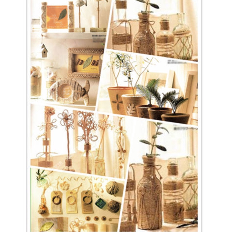 Cuộn dây lanh hỗ trợ trang trí thủ công DIY dài 100M