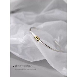 Bạc Thái vòng tay mặt cười đơn giản