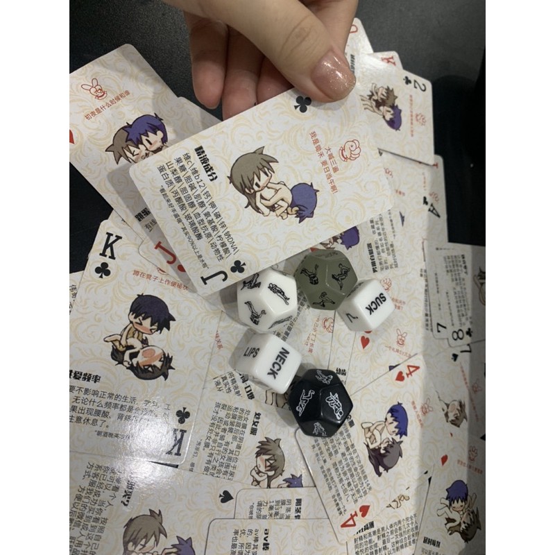 Combo xúc xắc bài tây siêu cute