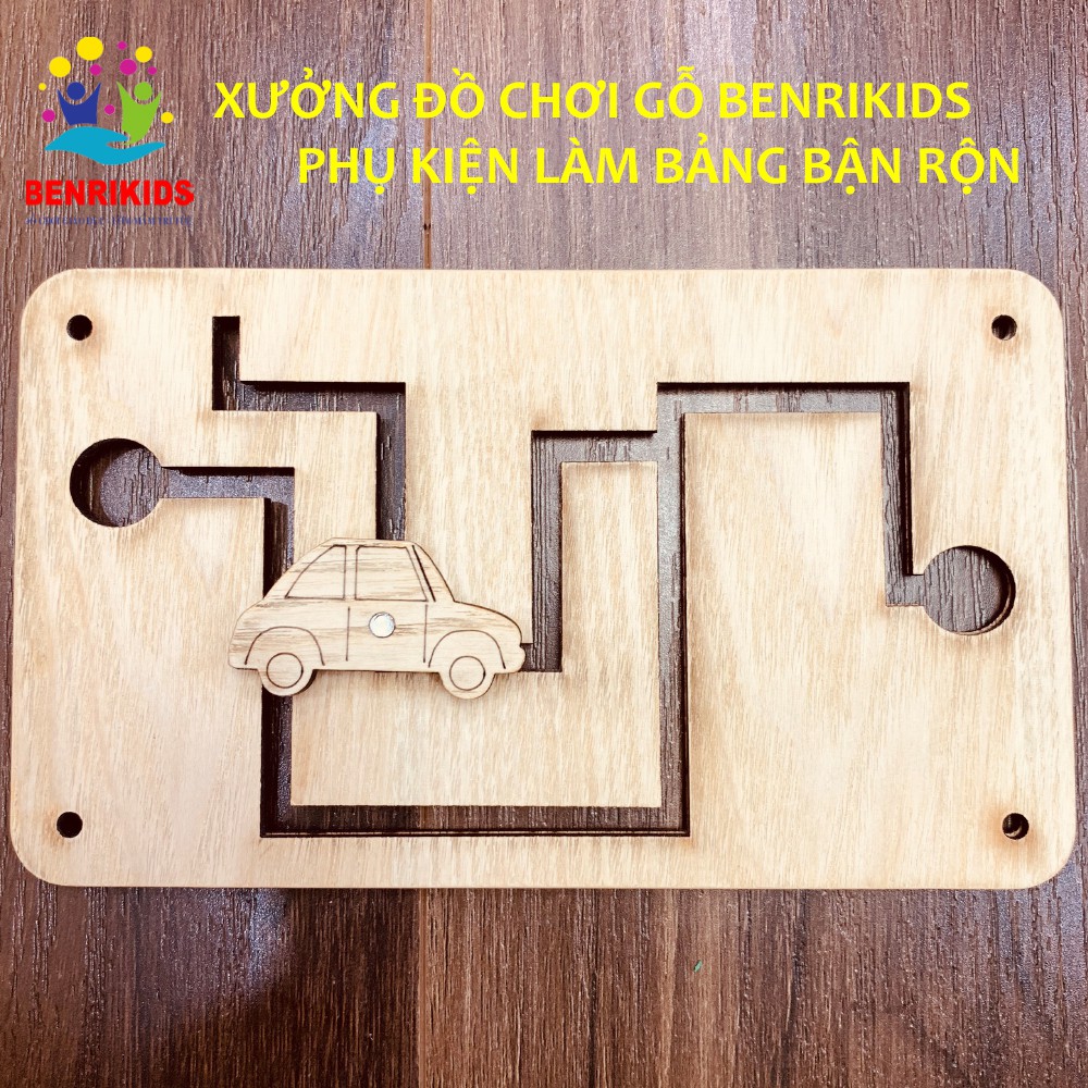 Phụ Kiện Làm Bảng Bận Rộn Busy Board,Tự Làm Đồ Chơi Cho Bé Bộ Mê Cung Ô Tô Gỗ