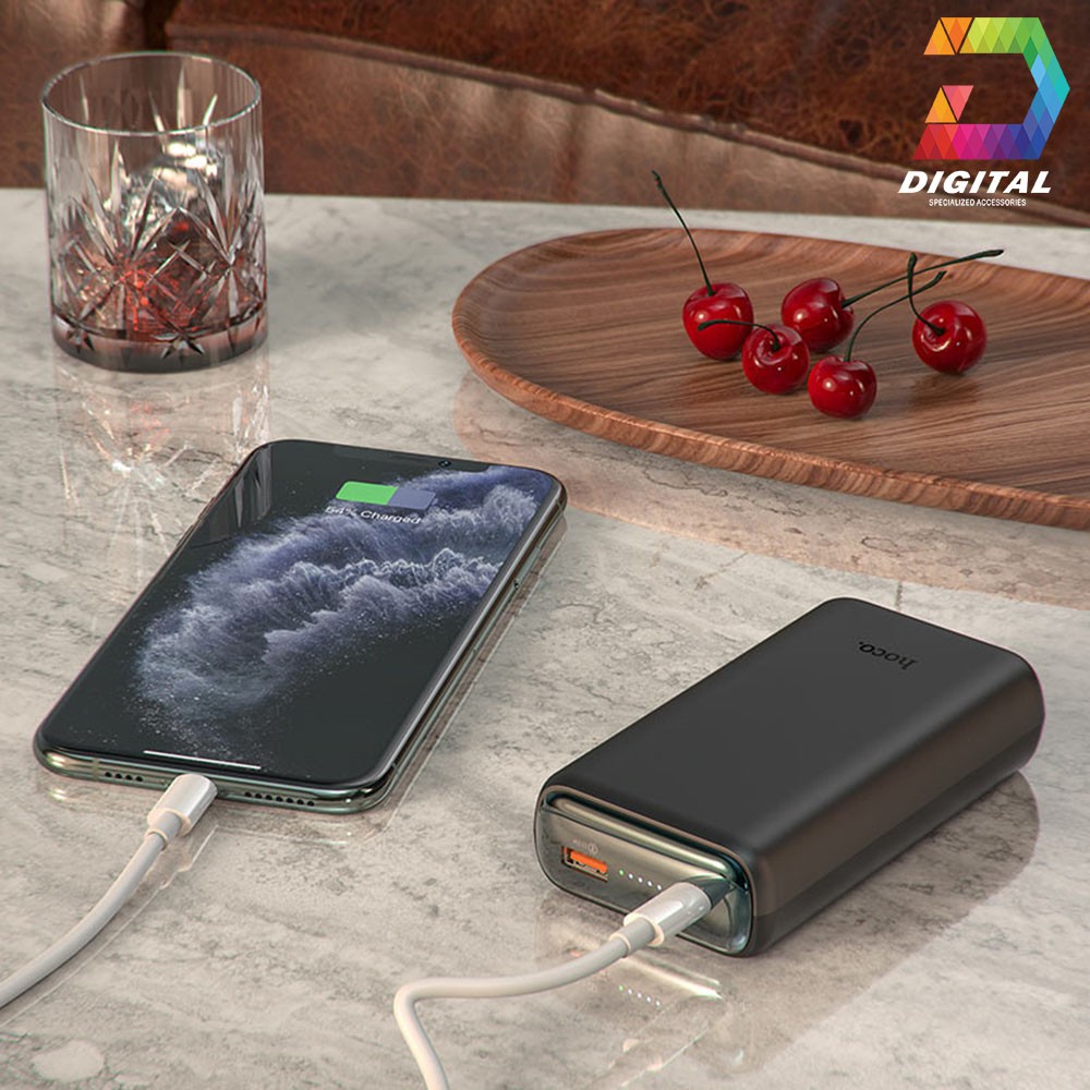 [Mã 154ELSALE2 giảm 7% đơn 300K] Sạc Dự Phòng Hoco 20000mAh Q1A Chính Hãng Sạc Nhanh PD 22.5W, Quick Charge 3.0