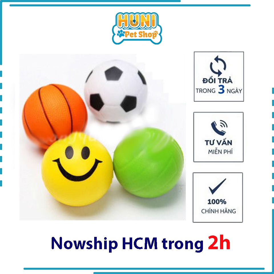 Đồ chơi cho chó gặm hình banh bóng rổ có kèn phát ra tiếng kêu đồ chơi cho chó con - Huni petshop