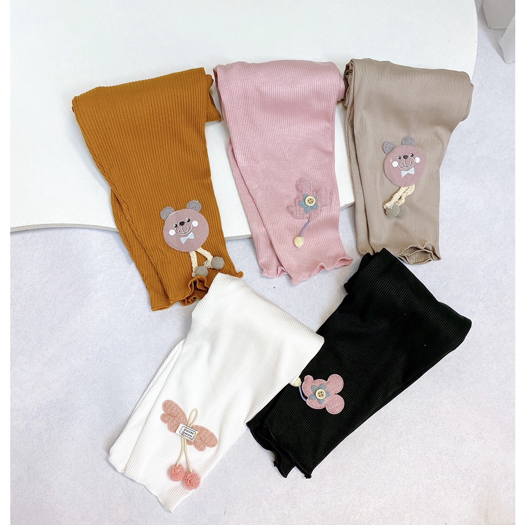 Quần Legging gấu bèo cho bé-QT03