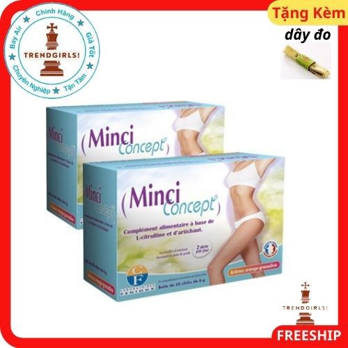 Giảm cân Minci Concept, Pháp (30 gói) giảm mỡ bụng nhanh cho phụ nữ an toàn cho sức khoẻ - trend girls online