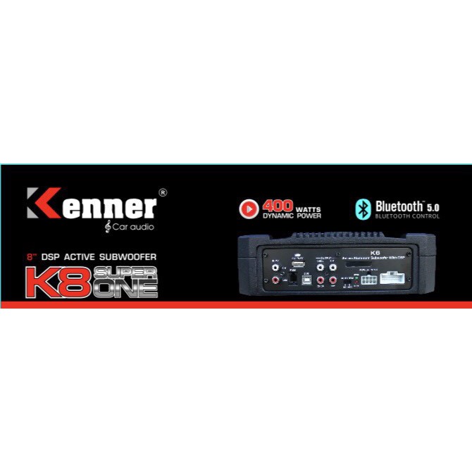 Loa sub siêu trầm Kenner K8 Super One chính hãng Kenner, loa sub gầm ghế ô tô - Tặng ngay 1 phiếu mua hàng trị giá 300k