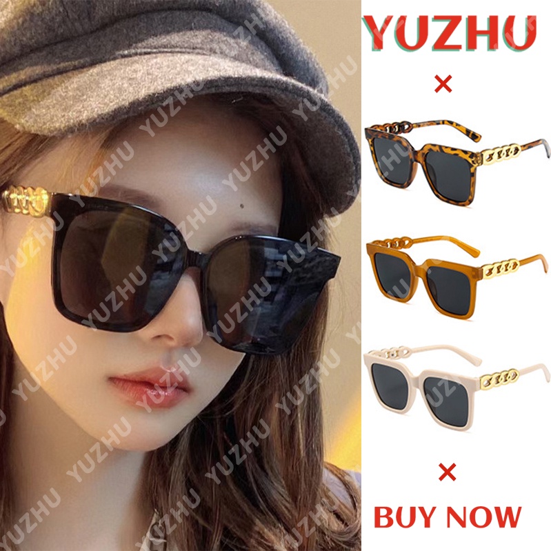 Kính Mát Gọng Vuông Oversize Bằng Kim Loại Thời Trang Cổ Điển