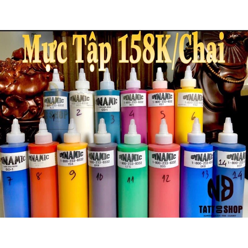 Mực Dynamic tập xăm 8oz