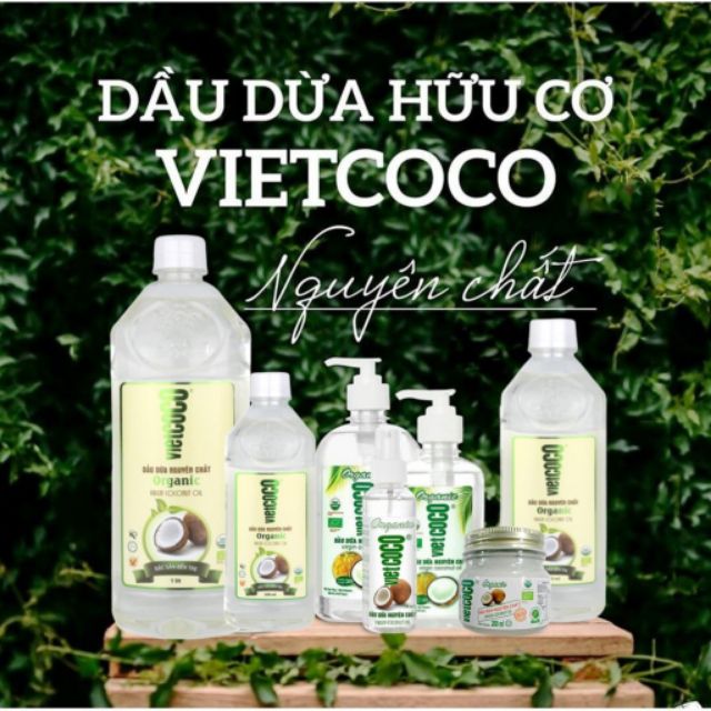 COMBO 5 chai dầu dừa ép lạnh nguyên chất Vietcoco