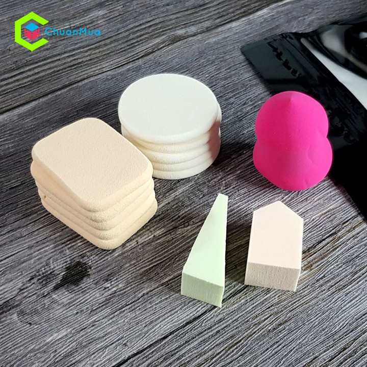 Bộ Bông Phấn Trang Điểm Kelli -  Bông Mút Trang Điểm | BigBuy360 - bigbuy360.vn