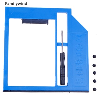 Familywind> SATA 2nd HDD Caddy Plastic For Laptop 9.0mm SATA 3.0 CD DVD Optical Bay Tray well