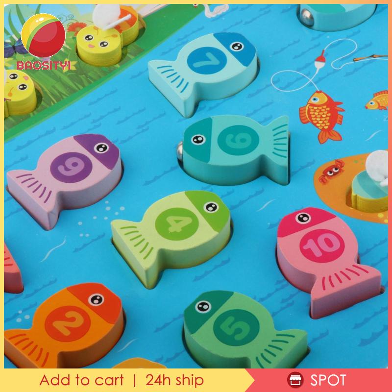 Bộ Đồ Chơi Câu Cá Nam Châm Bằng Gỗ Baosity1