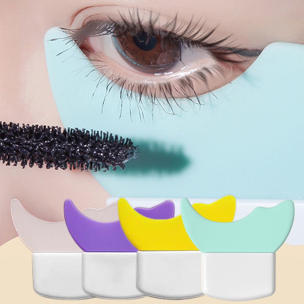 Dụng Cụ Hỗ Trợ Trang Điểm Mắt / Mascara Mini Bằng Silicon Mềm Cách Ly Không Để Lại Vết Bẩn Đa Năng
