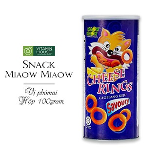 [VITAMIN HOUSE] Snack Miaow Miaow Hũ 100g Vị Khoai tây - Pizza - Phô mai - Gà cay