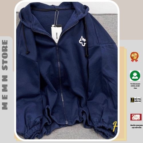 Áo hoodie in viền trắng MEMN 781