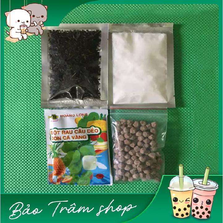 Set làm Trà sữa Hồng Trà có trân châu