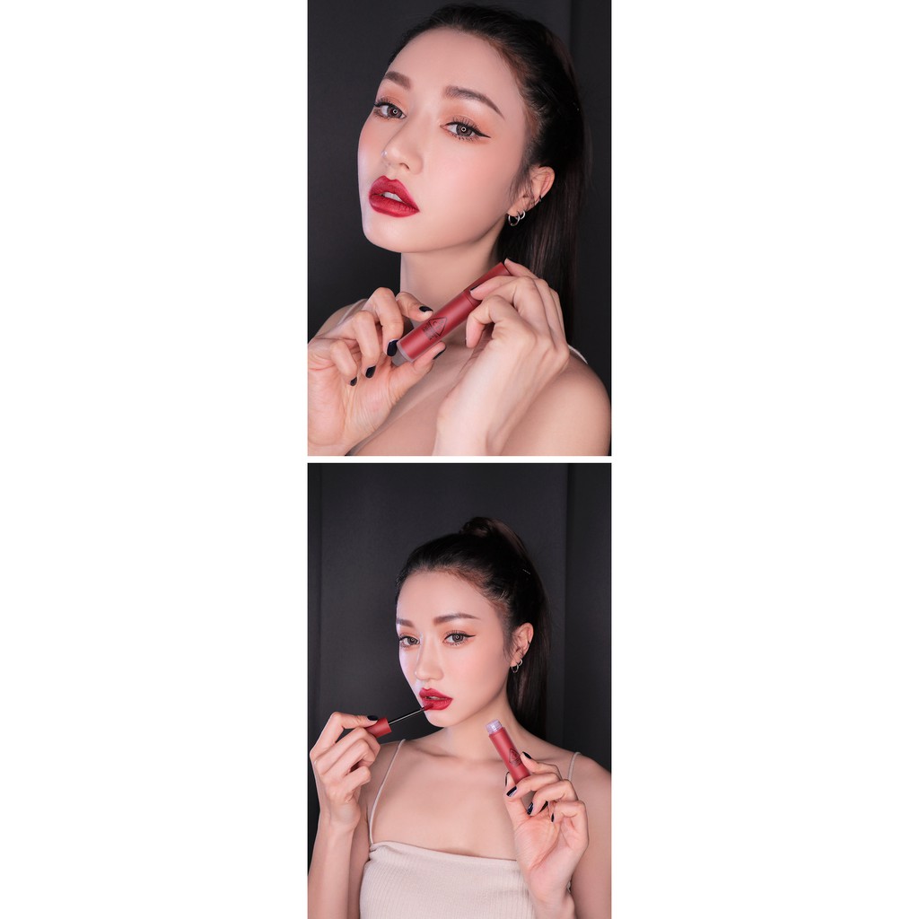 Son kem lì 3CE Soft Lip Lacquer #Perk Up (Đỏ hồng trầm) | BigBuy360 - bigbuy360.vn