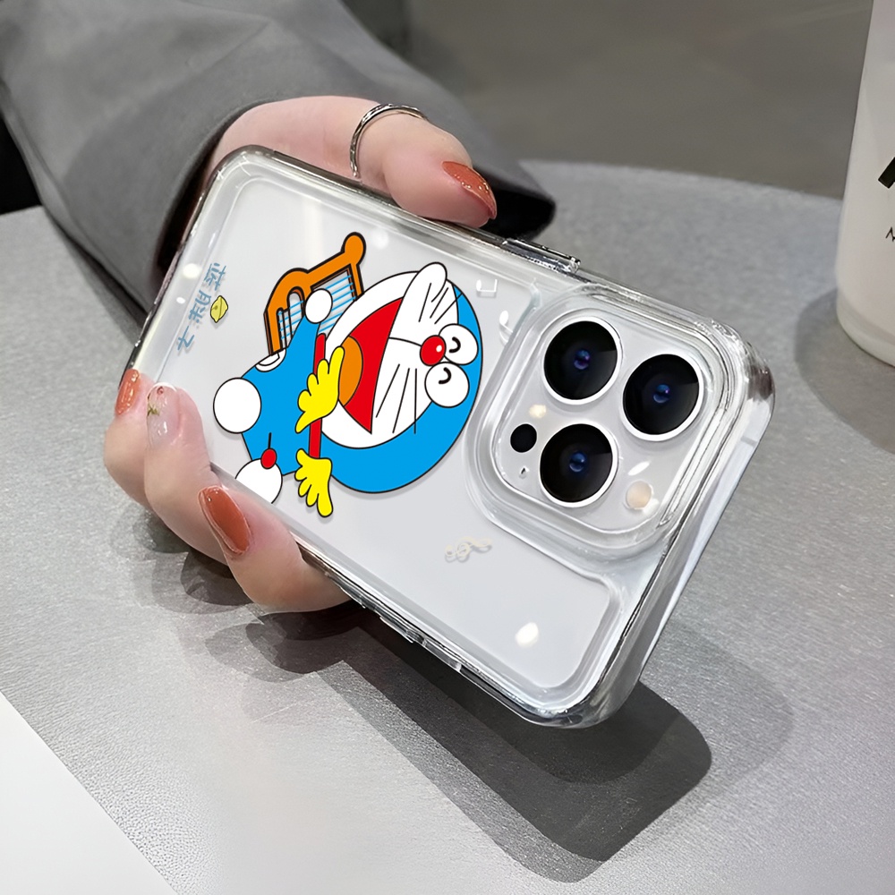 Ốp Điện Thoại Trong Suốt In Hình Doraemon Dễ Thương Cho iphone 14 Pro Max 14 Plus 13 11 12 7Plus X XR XS Max 8 7