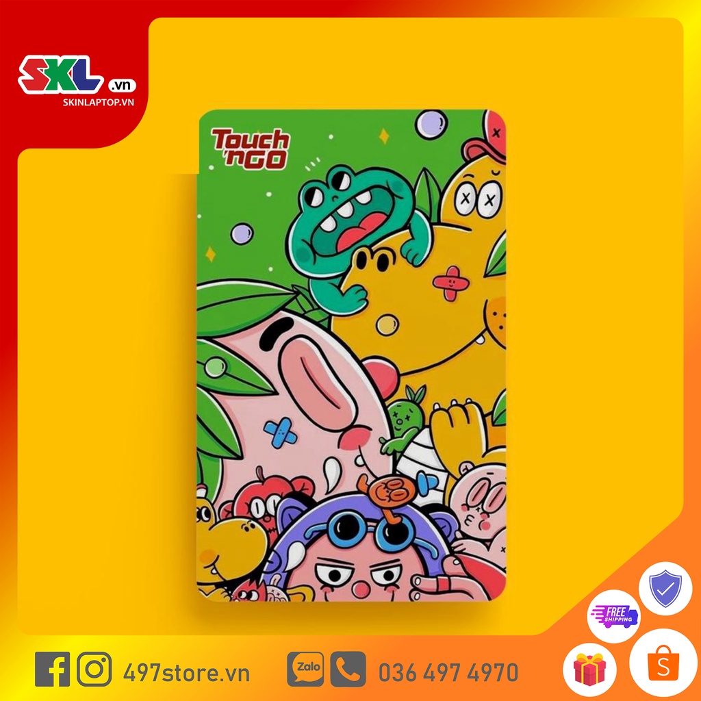 Skin Card Pop Art  - Miếng Dán ATM, Thẻ Xe, Thẻ Từ, Thẻ Chung Cư - Chất Liệu Chống Xước - Chống Nước