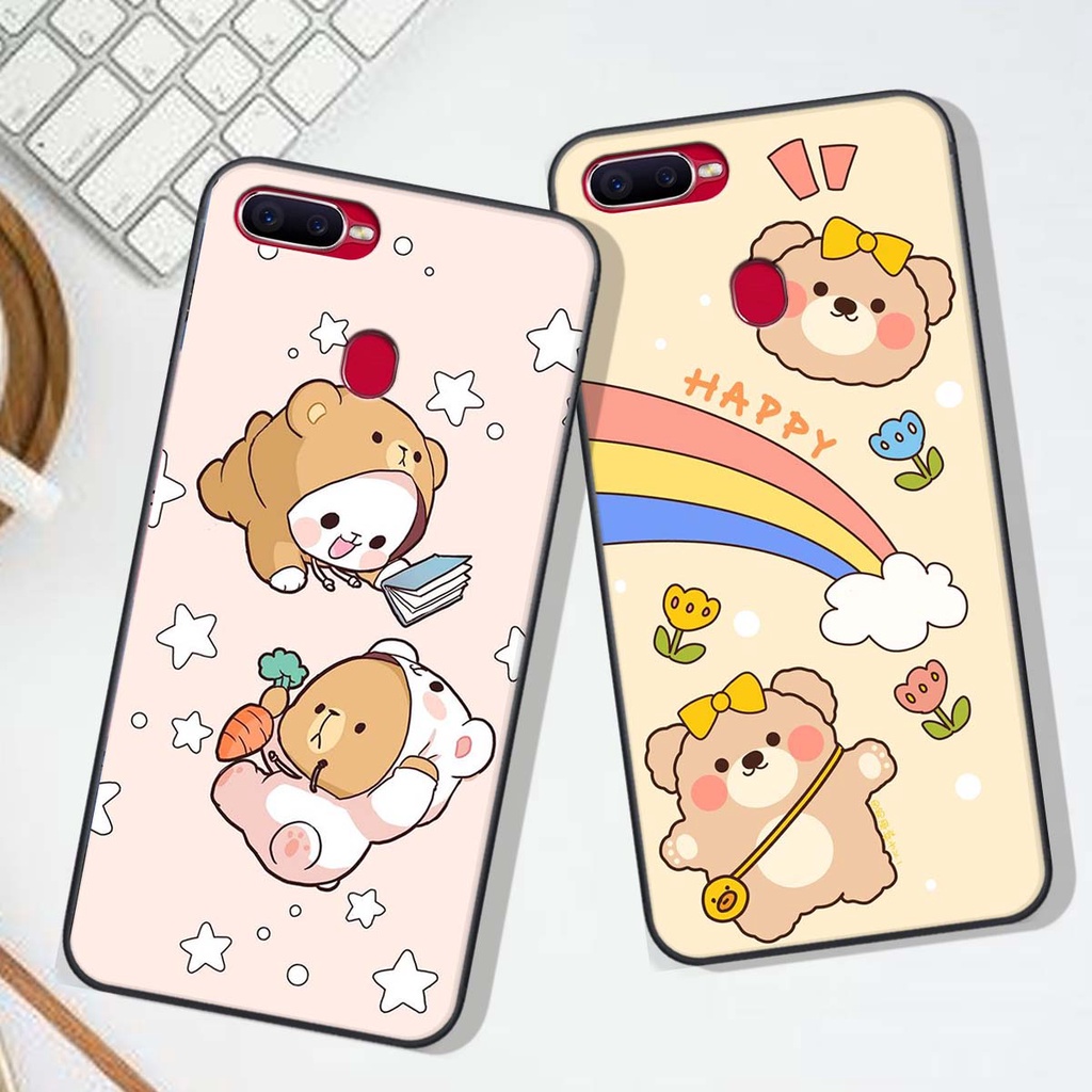 Ốp lưng Oppo A5S / A7 in hình Gấu xinh xắn, Bò sữa đáng yêu,  ĐẸP -  RẺ - XINH - ĐỘC ĐÁO