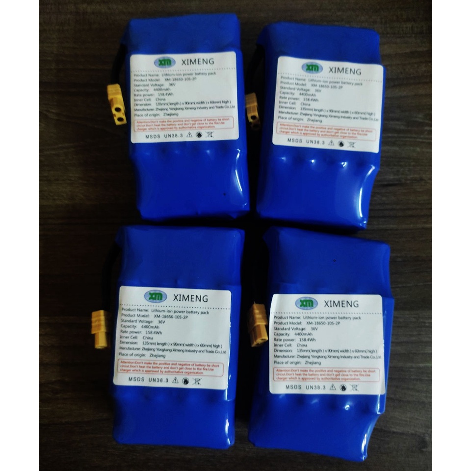 Pin xe điện cân bằng - Pin xe drift 36v 4400 mah - Giắc Xt60