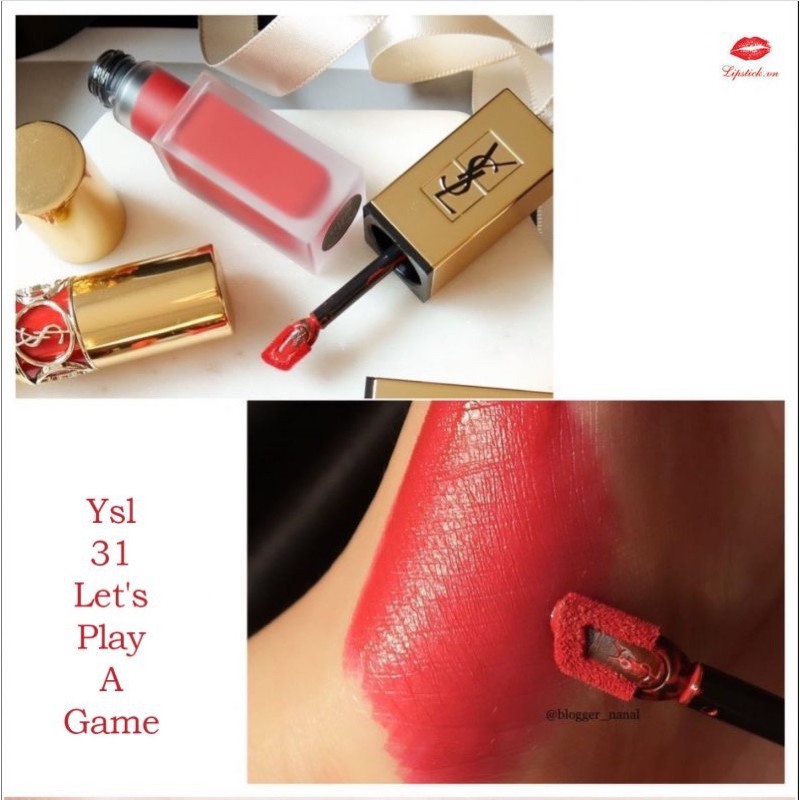 Son kem lì YSL 31 mầu đỏ hồng sang chảnh | BigBuy360 - bigbuy360.vn