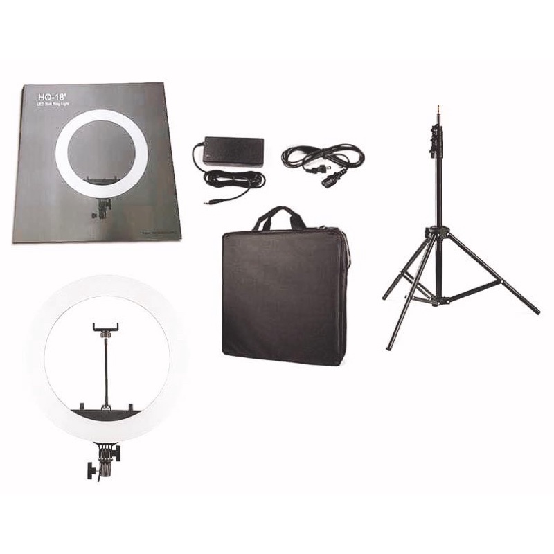 Đèn LED Ring Livestream HQ-18 (45cm) - Tặng kèm chân đèn