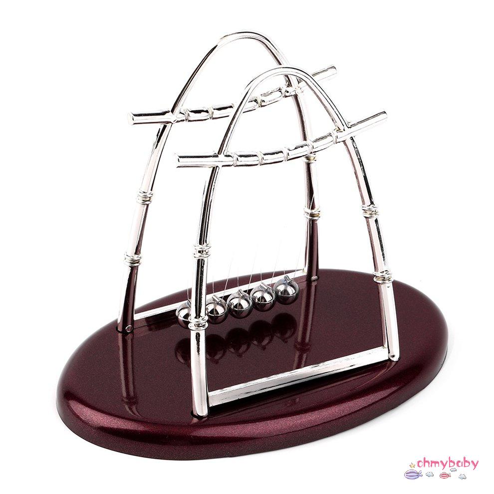 Hot Newton'S Cradle Steel Ball Balance Ball Vật lý Khoa học Con lắc Quà tặng Máy tính để bàn [8/21]