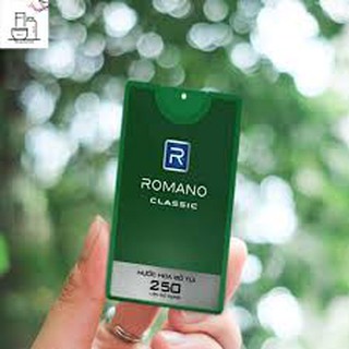 Combo 3  chai nước hoa bỏ túi Romano 18ml (date 2.2023)