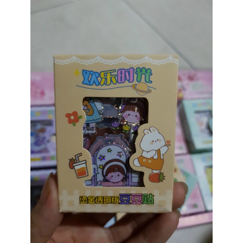 Hộp 8 Tấm Sticker Xinh Xắn