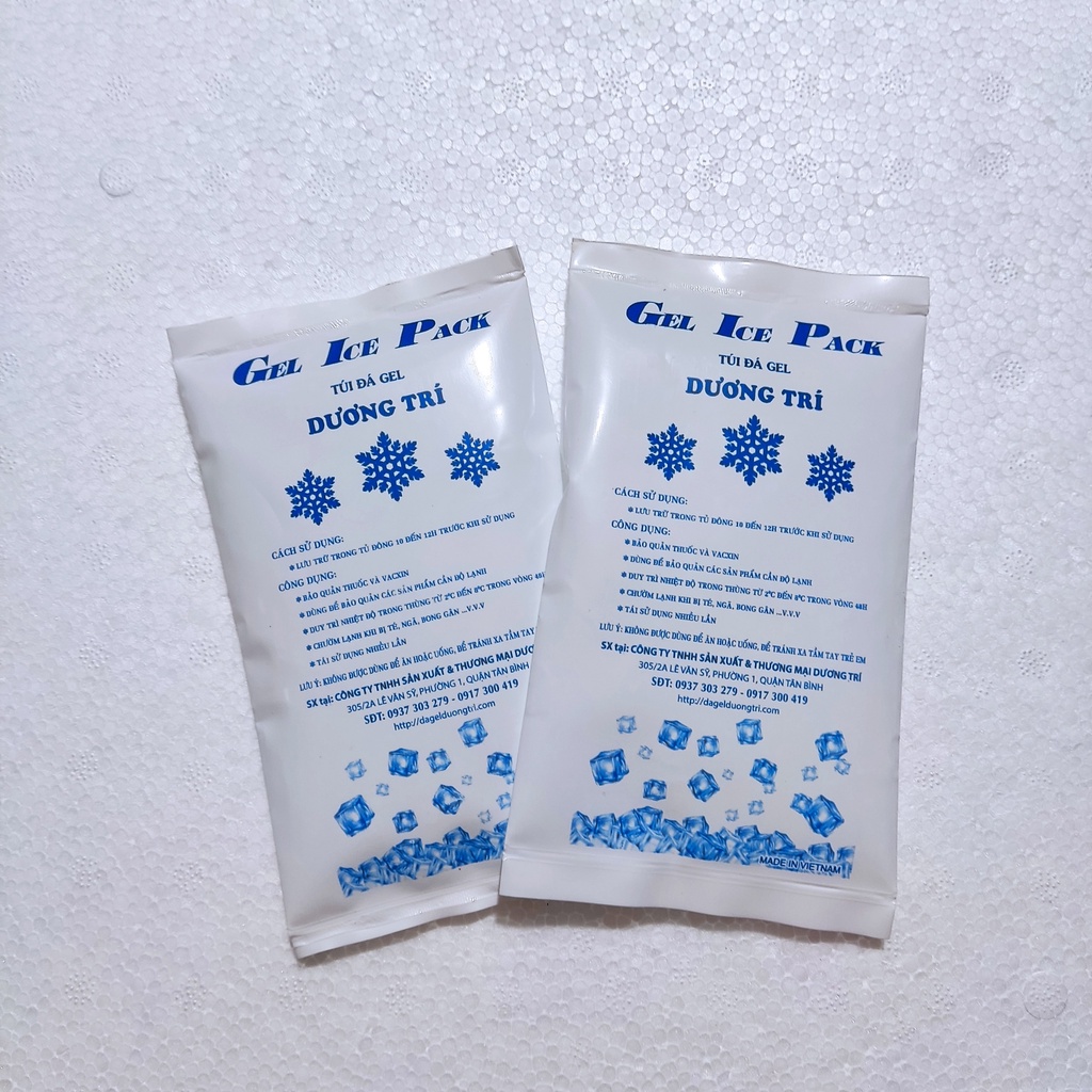 Đá khô Đá Gel giữ lạnh 150g - Túi đá gel giữ lạnh Mỹ phẩm, Giảm sưng, socola, sữa mẹ - DaGelDuongTri.Com