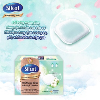 Bông tẩy trang Silcot Xanh Lá và Xanh Dương, Xanh Đậm