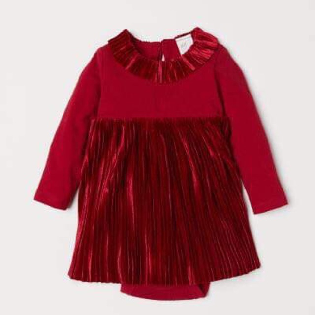 Váy Đỏ hm bé gái