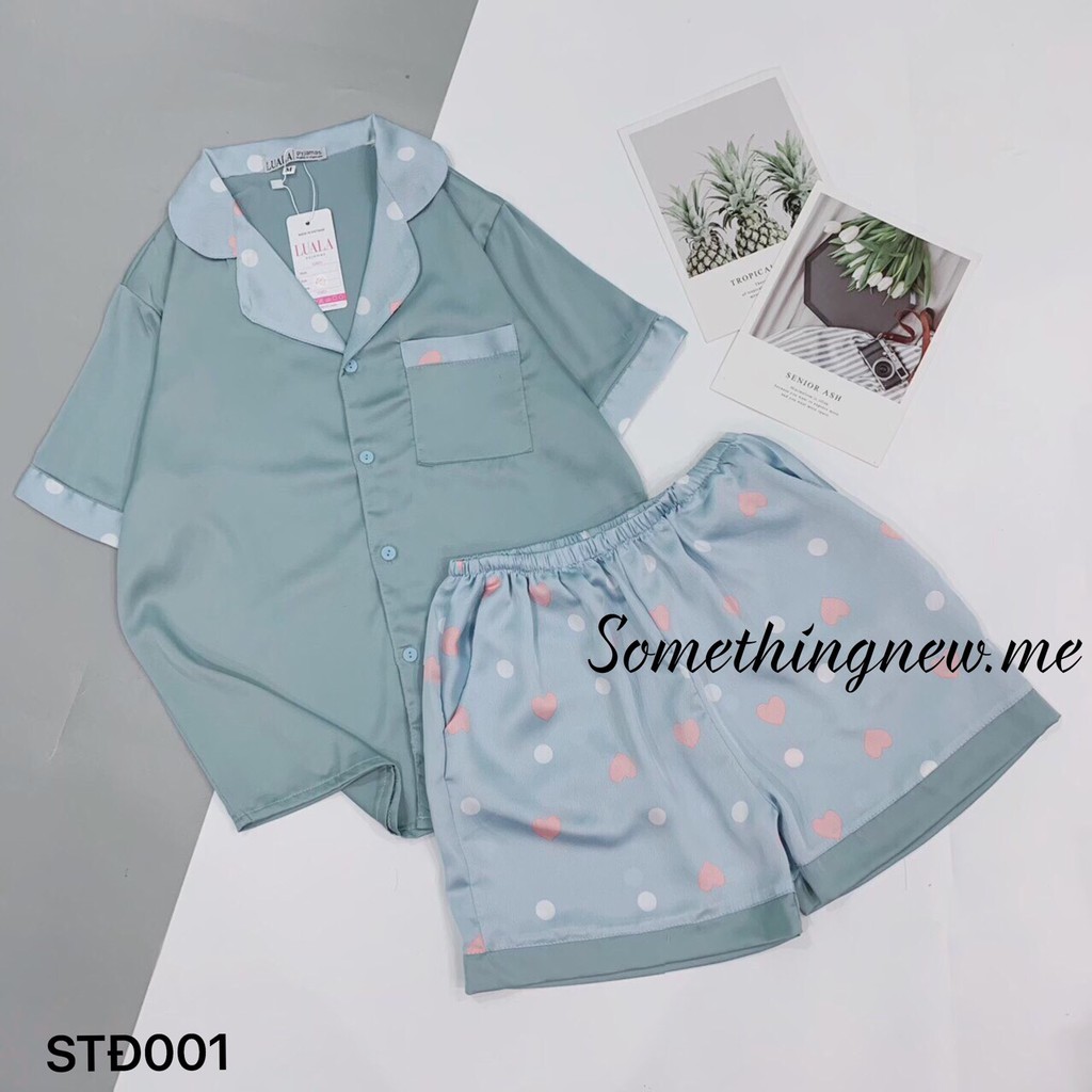 Bộ ngủ nữ, bộ ngủ hè cộc tay chất lượng cao cấp