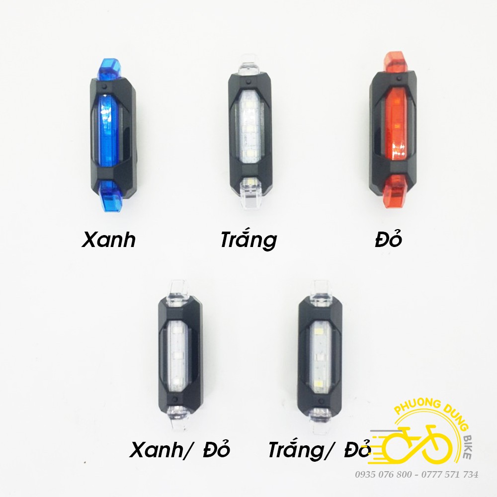 Đèn sau xe đạp Rapid X AQY-093 - Kiểu 2 - Hàng chính Hãng