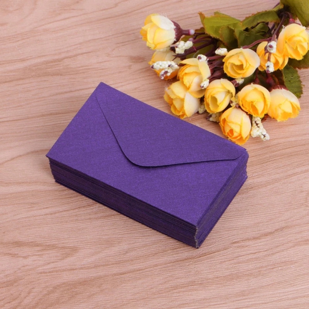 Set Phong Bì Thư Giấy Mini Nhiều Màu Sắc Dùng Làm Quà Tặng