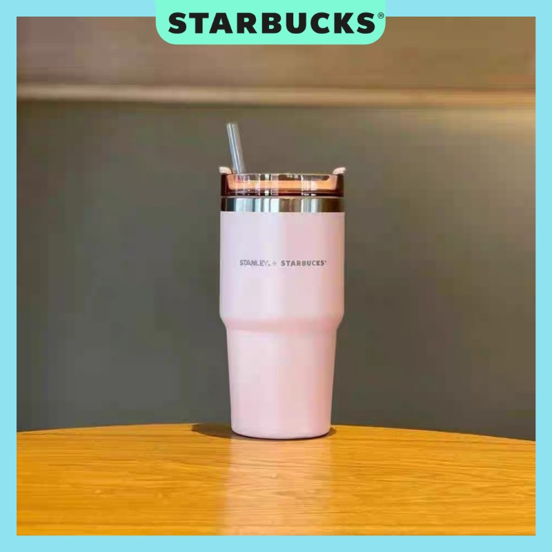 Ly giữ nhiệt STARBUCKS X STANLEY Hồng Pastel Dung tích 590ml