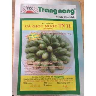 Hạt Giống Cà Giọt Nước Trang Nông 1gram