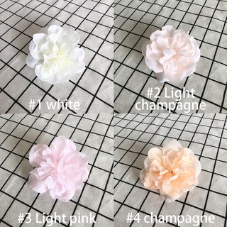 Hoa lụa giả kèm thân dùng trang trí 10cm
