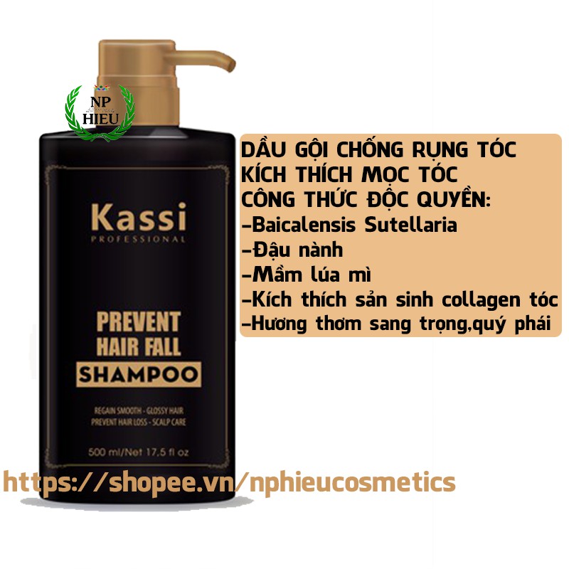 Dầu gội chống rụng tóc Kassi 500ml