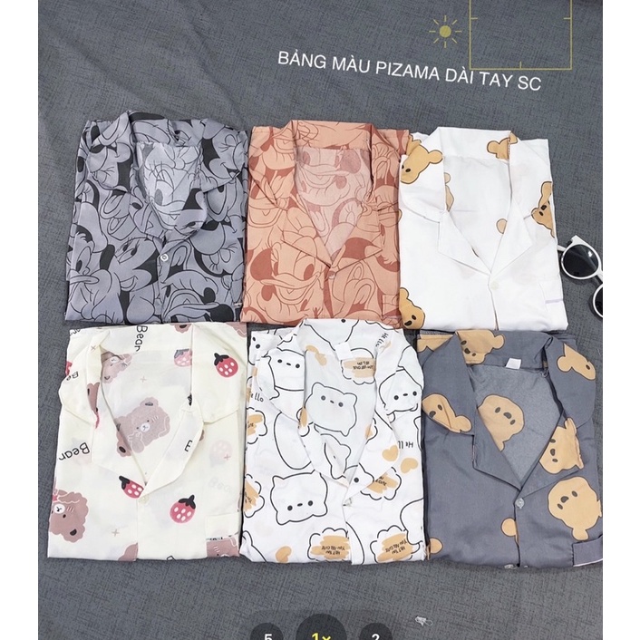 Đồ Bộ Pijama - Pizama dài tay - Bộ kate  dài tay mềm mịn thoáng mát  [FREE SHIP] hot hot hot | BigBuy360 - bigbuy360.vn