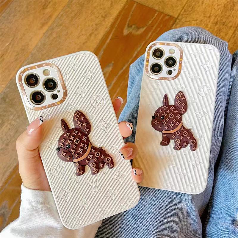 Ốp điện thoại chống sốc màu trắng in hình chú chó thích hợp cho IPhone 13 12 11 Pro Max XS Max XR X 8 7 Plus