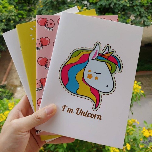 1 quyển vở I'M UNICORN khổ A5 như hình- Siêu xinh- Bìa cán mờ