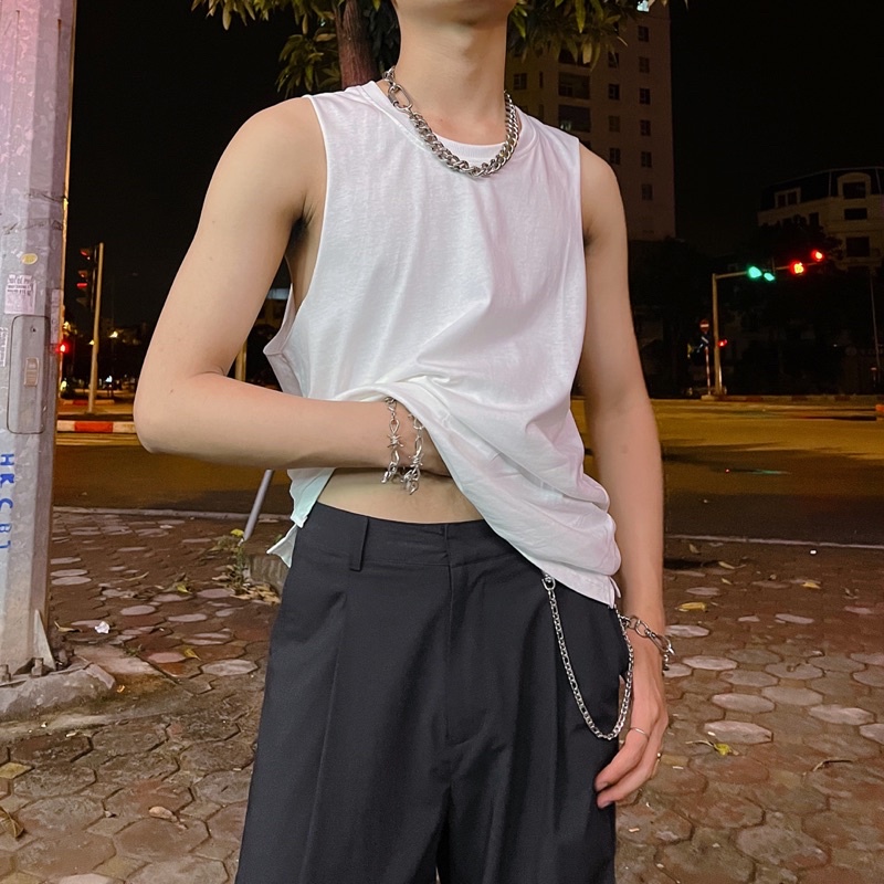 Áo Ba lỗ Tanktop Layer Cotton Nam nữ Basic Hàng Thiết kế