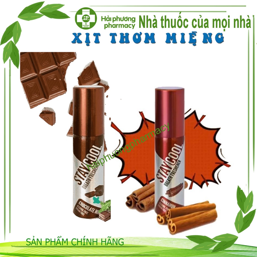 Xịt thơm miệng Staycool nhập khẩu Anh Quốc 4 vị lựa chọn