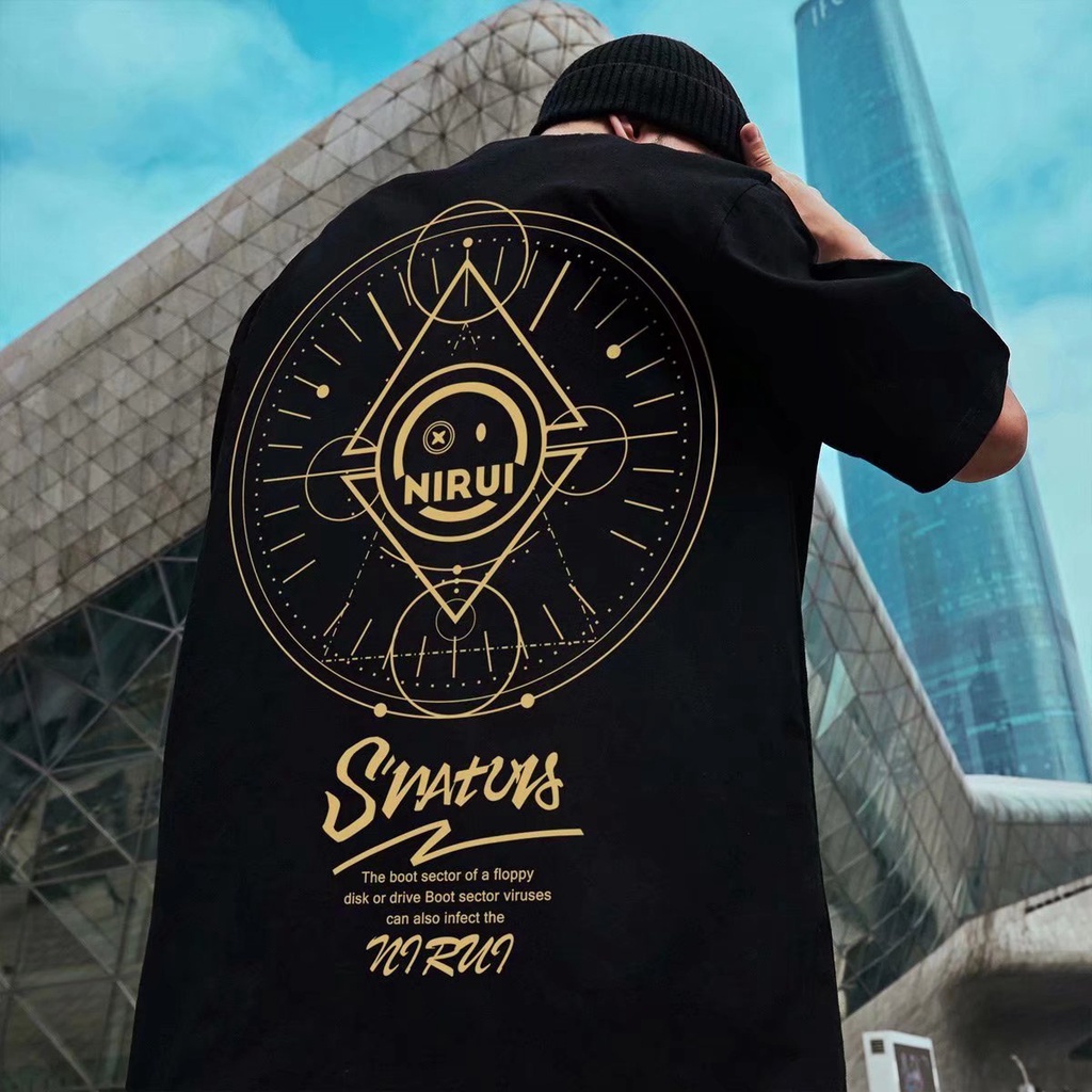 Áo Thun Tay Ngắn Dáng Rộng In Chữ Phong Cách Hip Hop Đường Phố Hàn Quốc Thời Trang Mùa Hè Cho Nam Và Nữ M-8XL