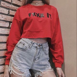 Áo croptop tay dài
