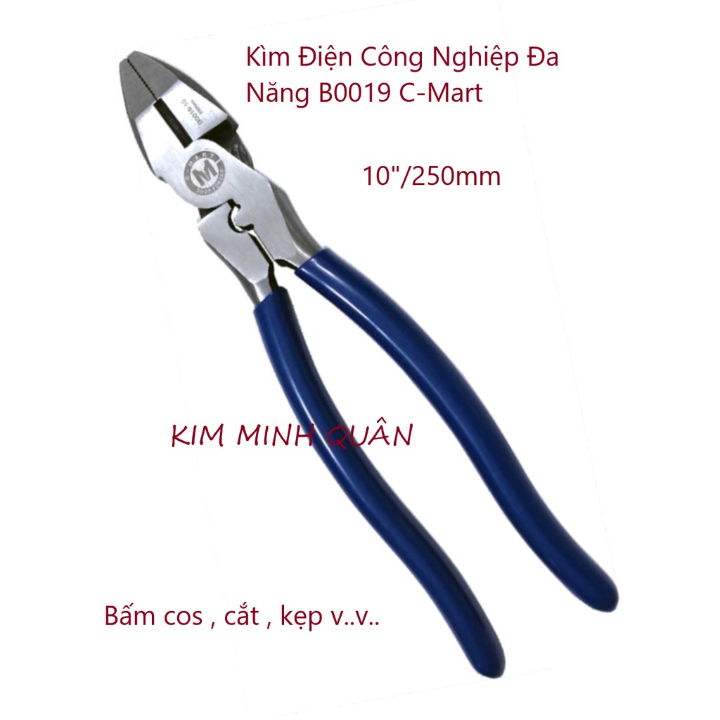 Kìm Điện Công Nghiệp Đa Năng 250mm/10&quot; B0019-10 CMart