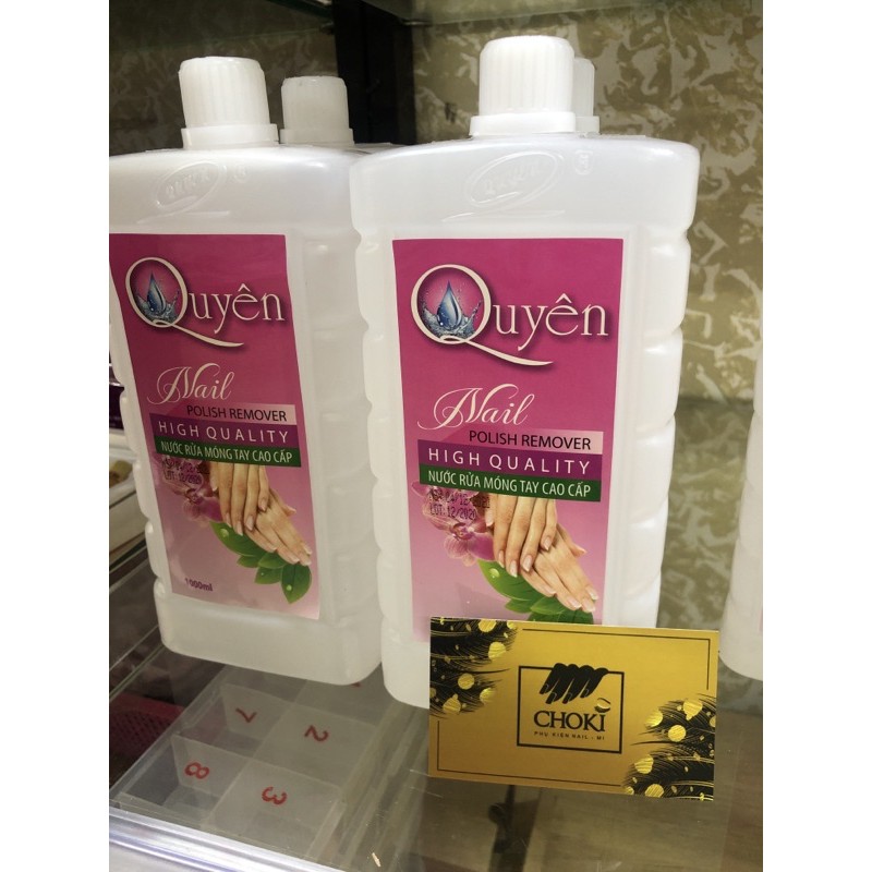  Nước rửa móng AcetonCHOKI NAIL MI cao cấp tẩy màu sơn nail móng tay móng chân 500ml