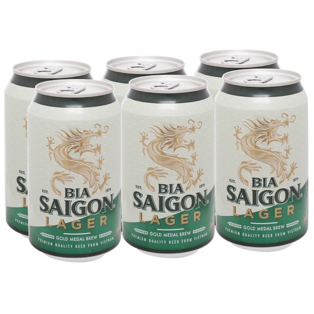 (Date: 20/05/2023) Bia Sài Gòn Lager (combo 6 lon)